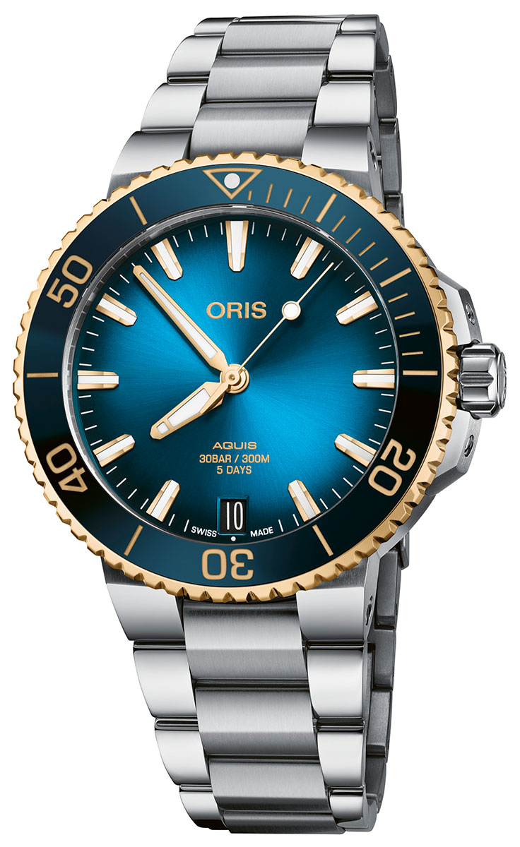 Oris Aquis Date Calibre 400 Bi Colour 01 400 7769 6355 7 8 22 09PEB watchesonline