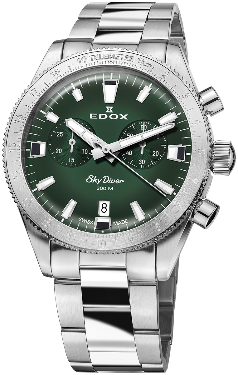 Edox Skydiver Chronograph 10116-3-VIDN - watchesonline.com