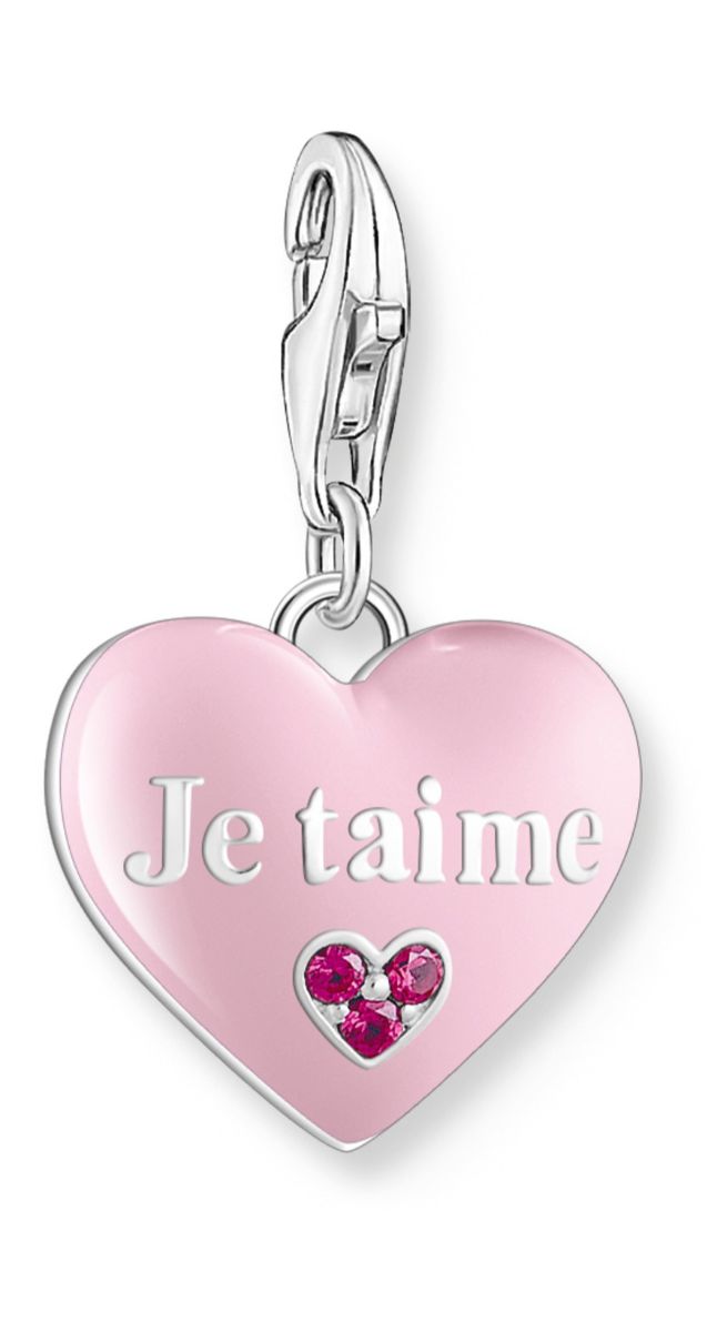 Thomas Sabo Charm Club Charmista Paris Charms Je T aime charm 2073 042 9 watchesonline