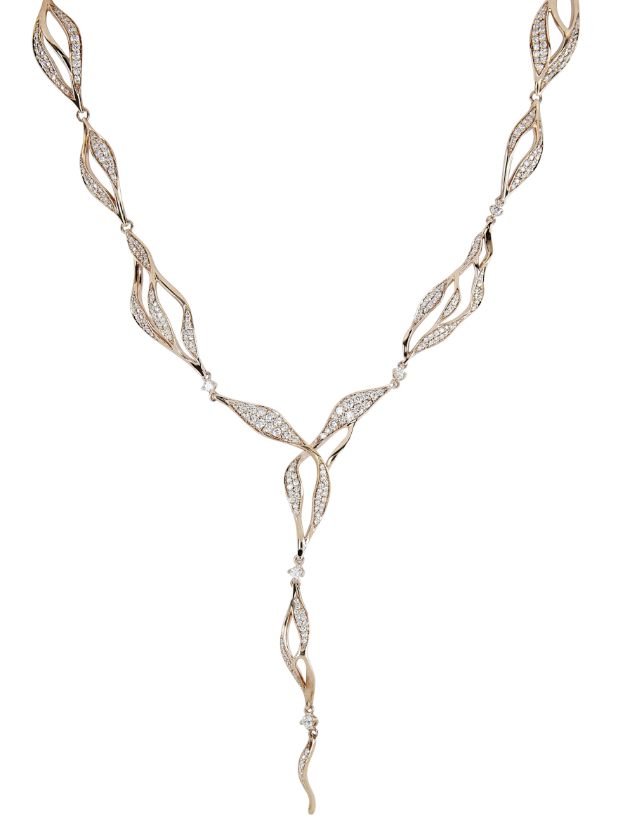 Kohinoor rose gold diamond necklace 213 T9018P 42 watchesonline