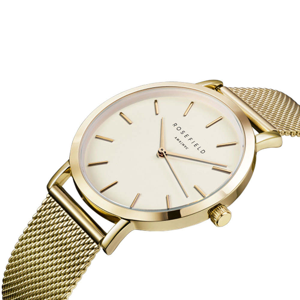 Rosefield Mercer MWG M41 White Gold watch