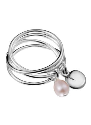 Kalevala Twinflower ring silver pink 2465400HE