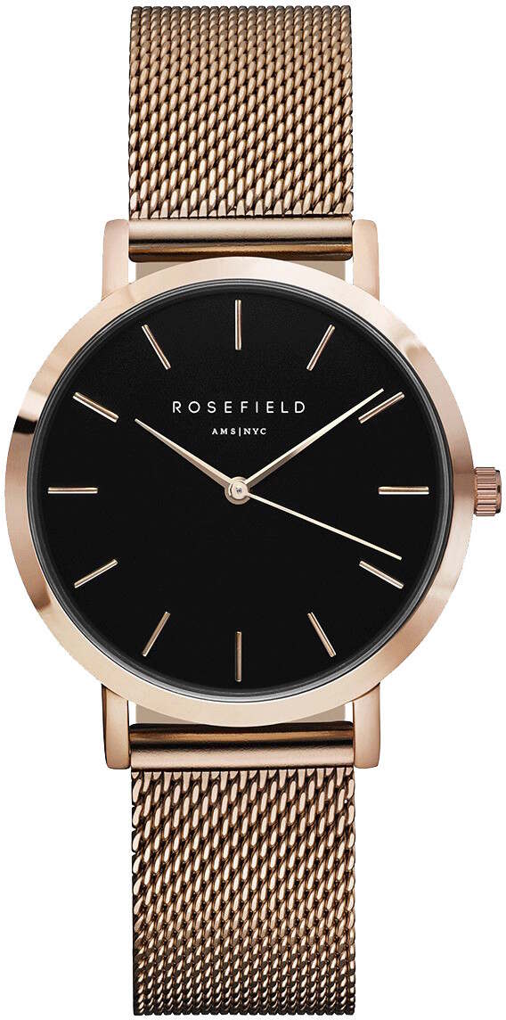 Rosefield Tribeca TBR T59 Black Rose Gold watchesonline