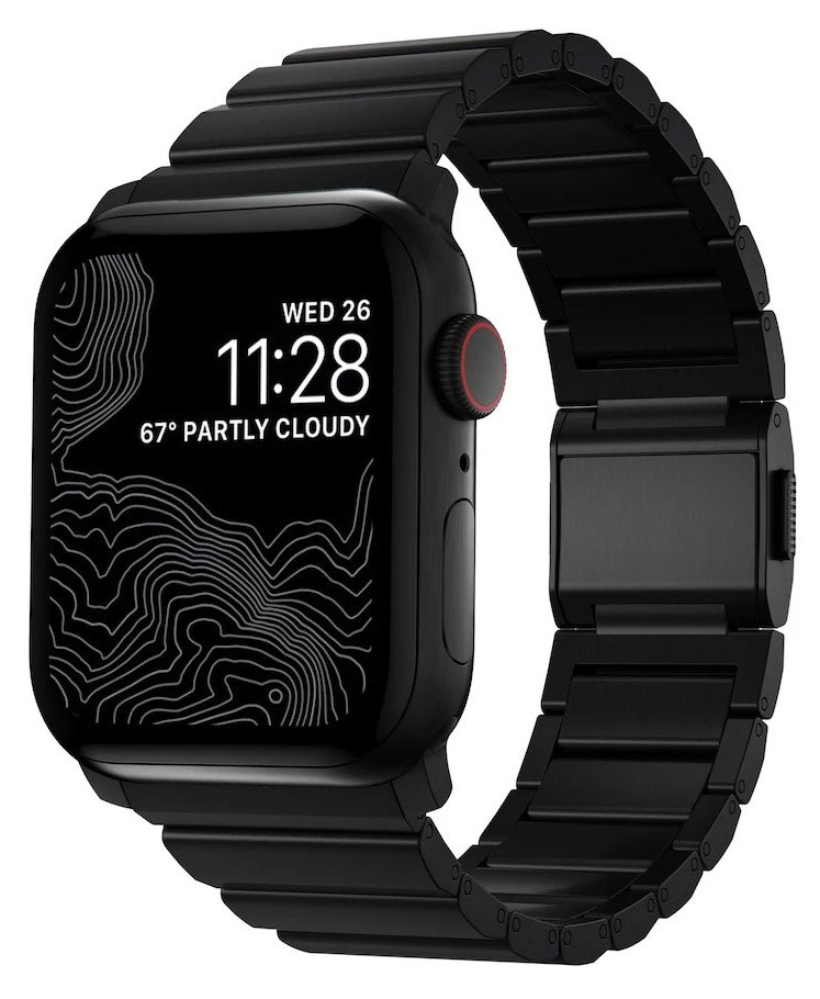 Nomad Titanium Band Black 42/44 mm for Apple Watch NM1A41BXT0 -  watchesonline.com