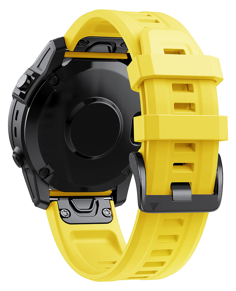 Fenix Classic silicone band yellow quick release 20 mm - watchesonline.com