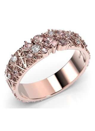 Festive Routa Rakka diamond gemstone ring 627-033P-PK