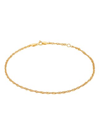 Lykka Casuals goldplated singapore anklet 