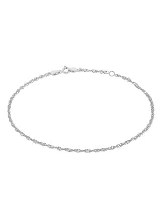 Lykka Casuals silver singapore anklet 