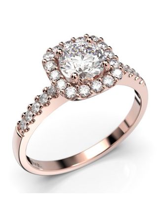 Festive Jemina halo-diamond ring 635-076-PK