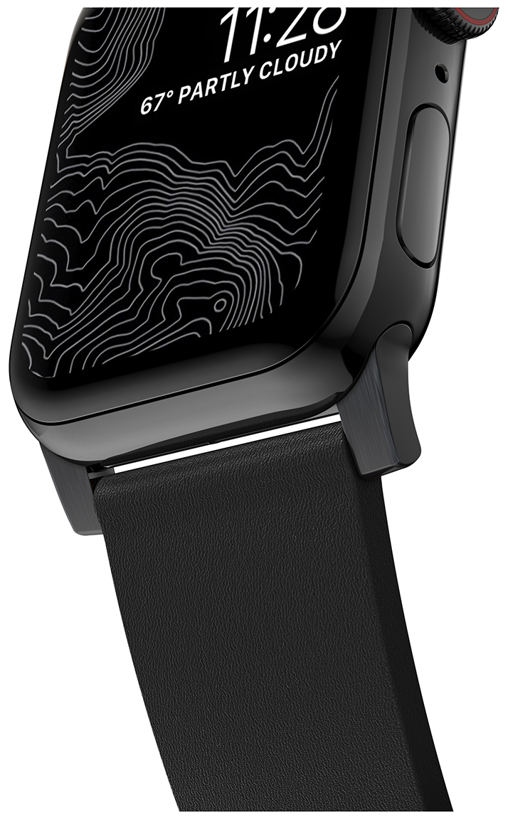 Nomad Modern Strap Black 42 44 mm for Apple Watch NM1A41BNW0