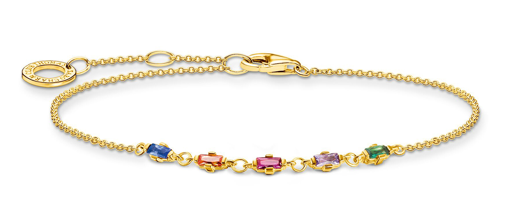 Thomas Sabo bracelet colourful stones gold A2024 488 7 L19V watchesonline