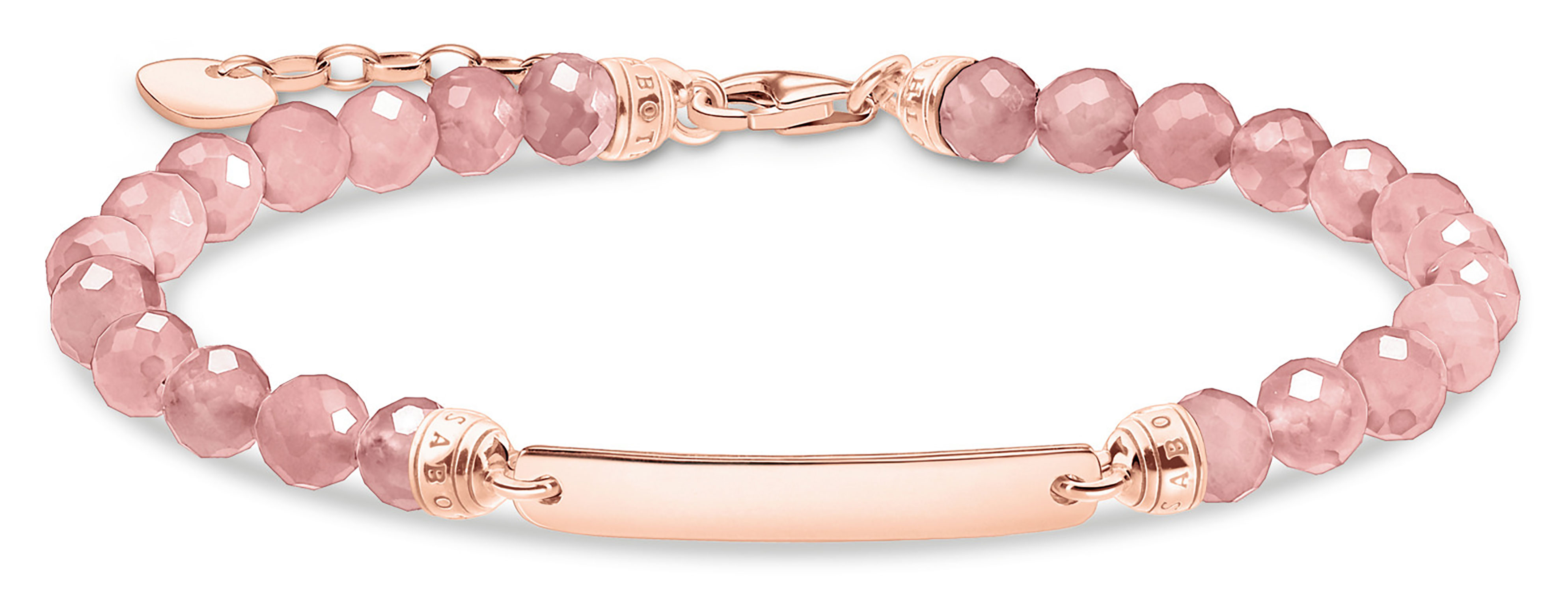 Thomas Sabo Pink Nylon Silver Heart Bracelet A1996-173-19-L20V - First  Class Watches™ IRL