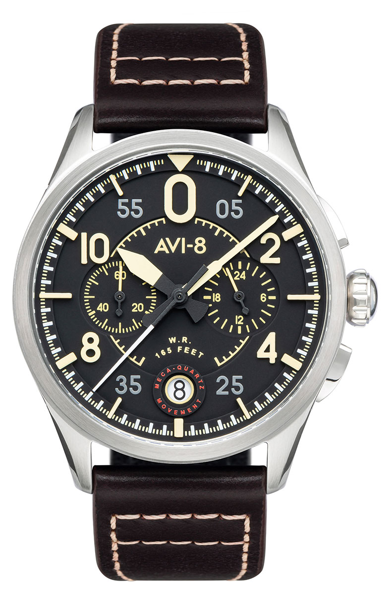 AVI 8 Spitfire Lock Chronograph Midnight Oak AV 4089 01