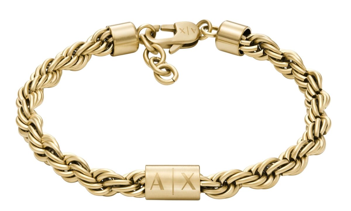 Armani Exchange Icon gold colored cordell bracelet AXG0124710