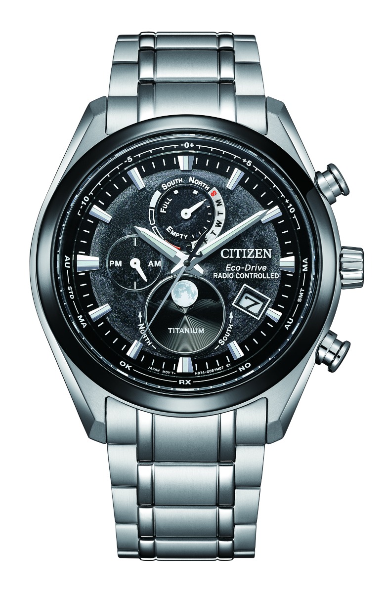 Citizen Radio Controlled Tsukiyomi Eco-Drive Moonphase BY1018-80E