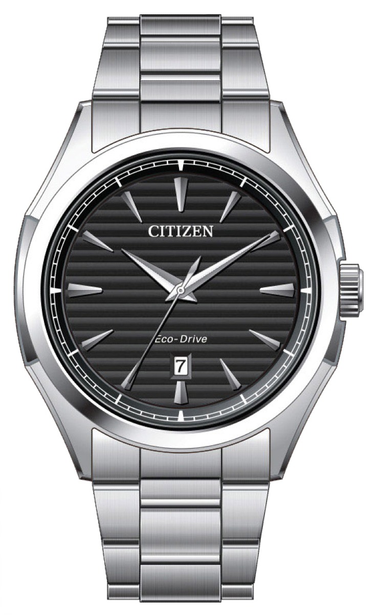 Citizen Classic Elegant Eco-Drive 3 Gents silver black Hands AW1750-85E