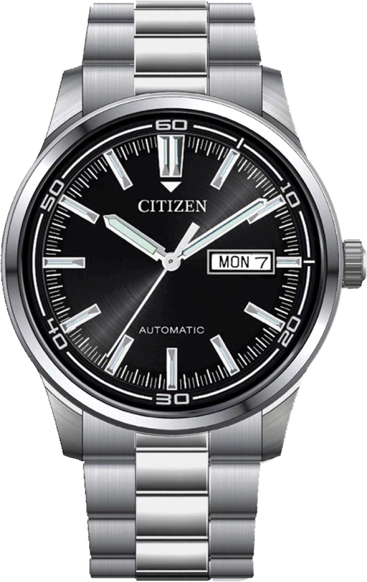 Citizen Sporty NH8400-87E 3 Hands black silver Elegant Automatic