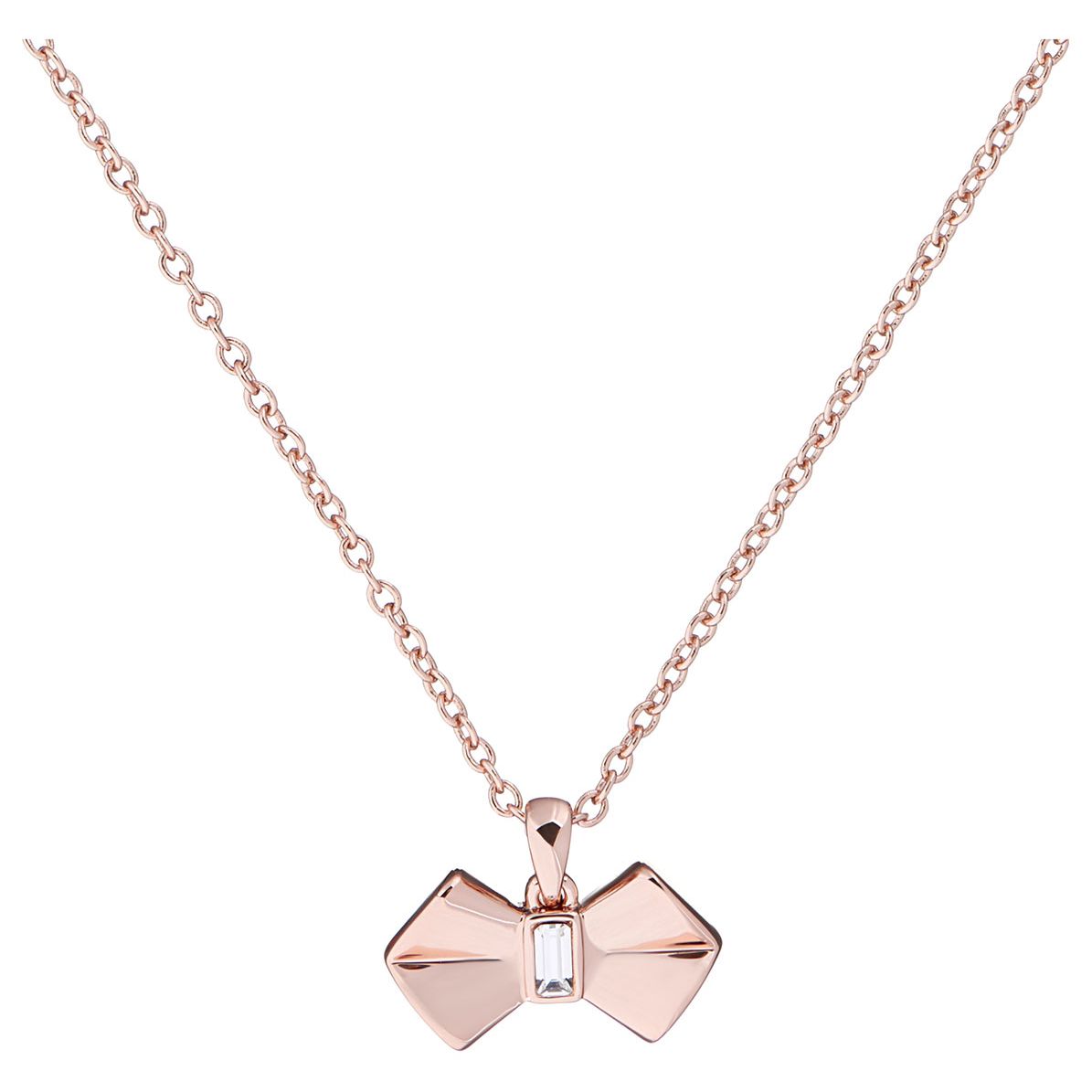 ted baker bow necklace rose gold