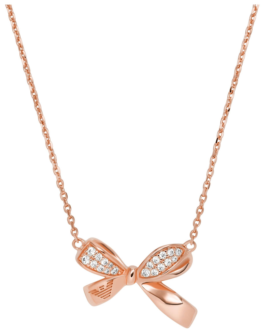 Armani rose gold necklace hot sale