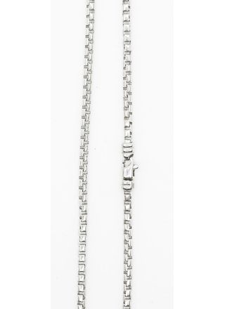 Silver box chain necklace 3 mm 50 cm EK150/50