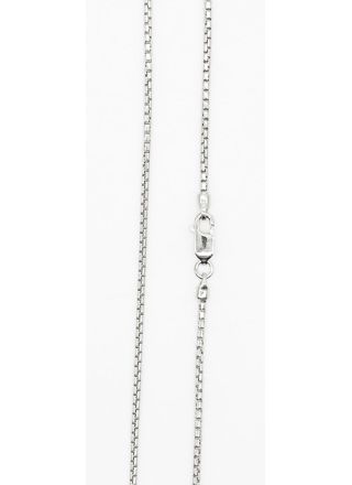 Silver box chain necklace 1.7 mm 50 cm EK231/50