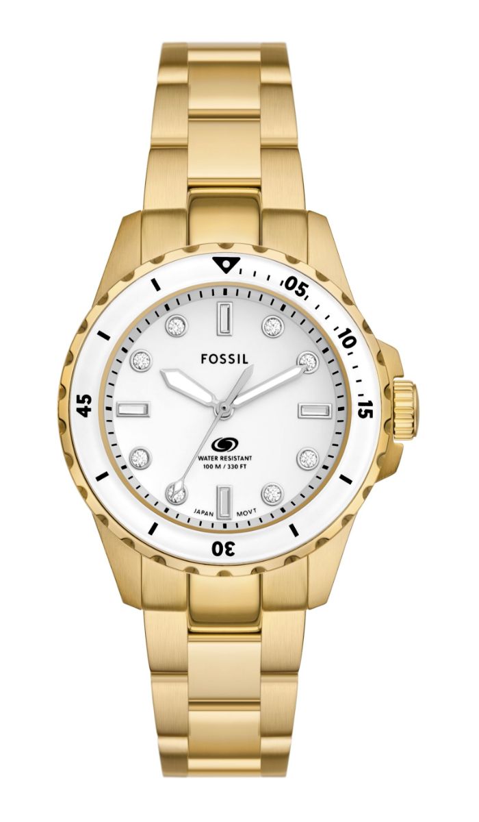 Fossil Blue gold toned stainless steel ES5350 watchesonline