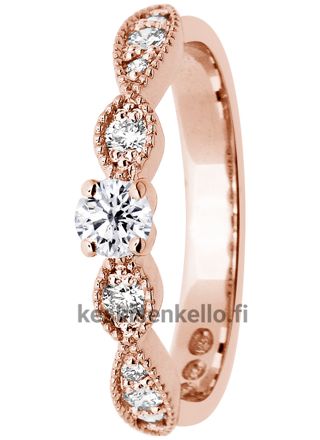 Festive Esther 530-035-PK side-stone diamond ring