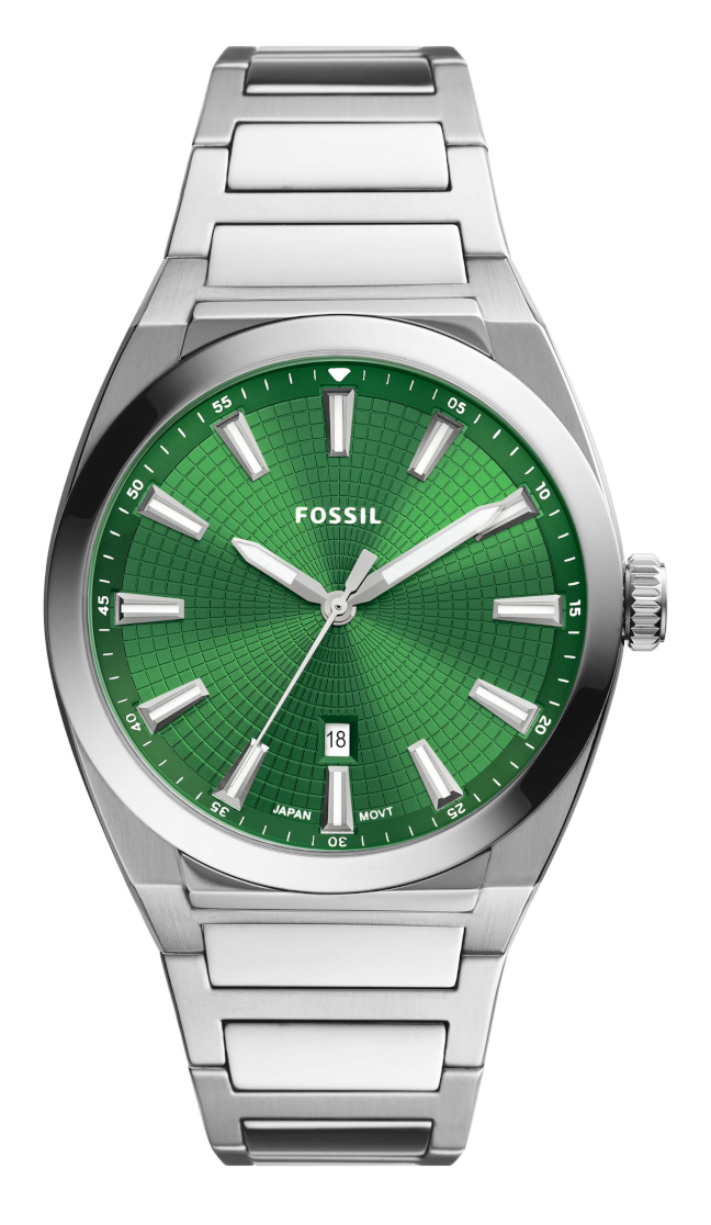 Fossil men's silver stainless clearance steel watch