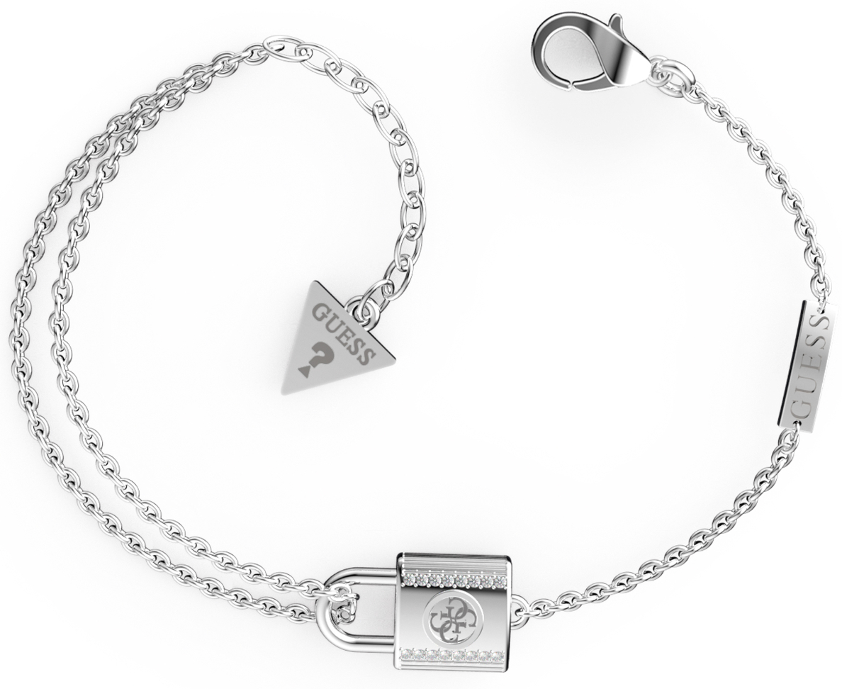 Guess Lovely Heart Charm Bracelet Silver | Cilento Designer Wear