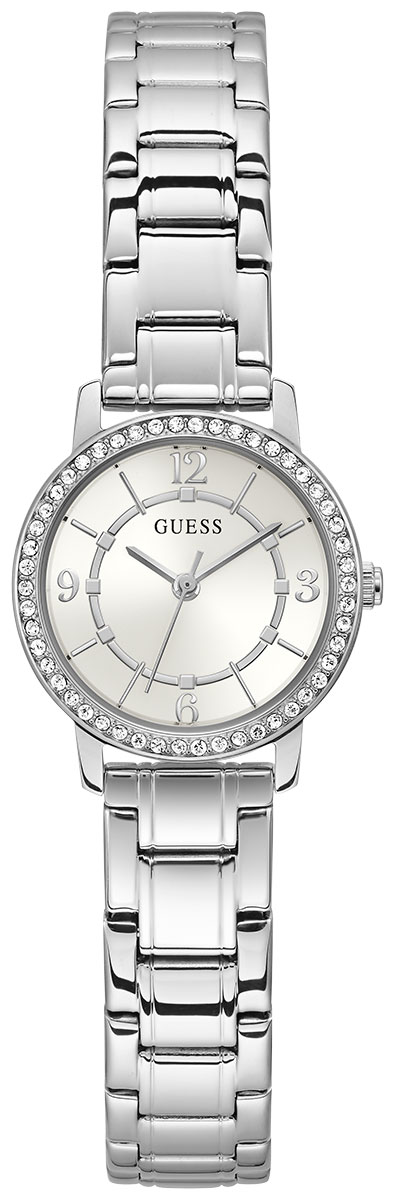 Guess women's stainless sale steel crystal casual watch