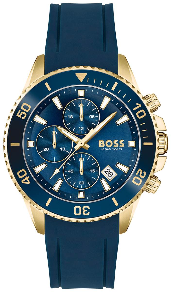 Gold and blue hot sale hugo boss watch