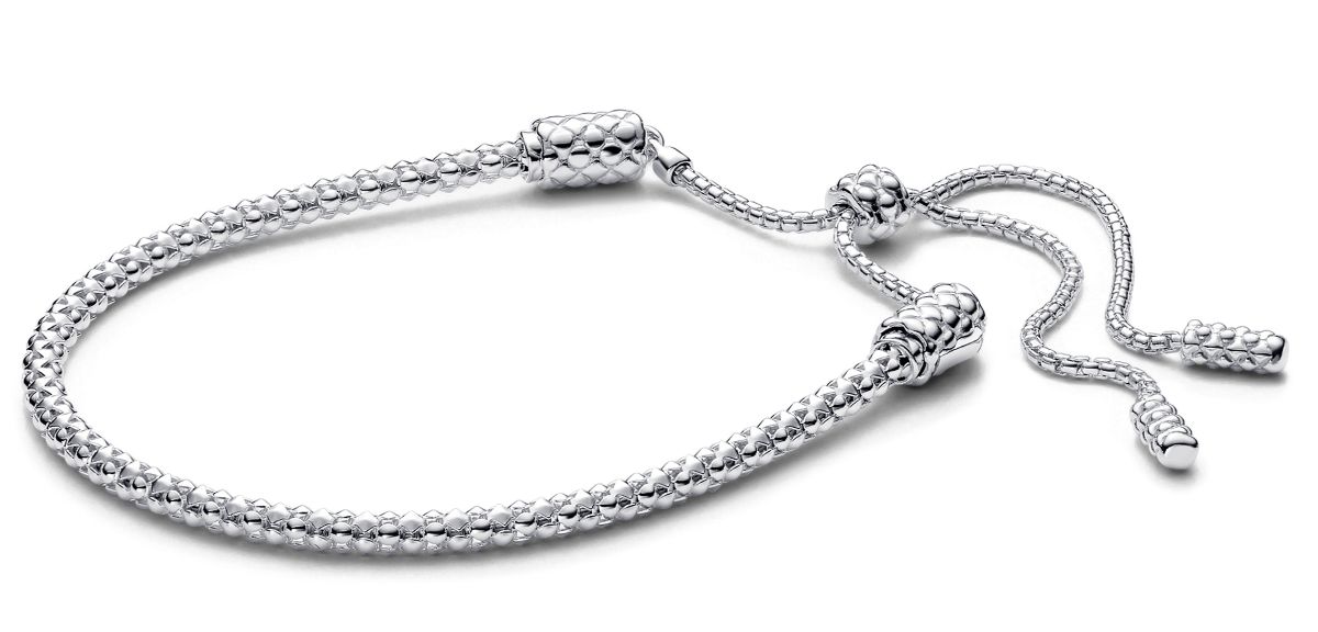 Pandora Moments Studded Chain Slider Bracelet Sterling silver 593090C00 2 watchesonline