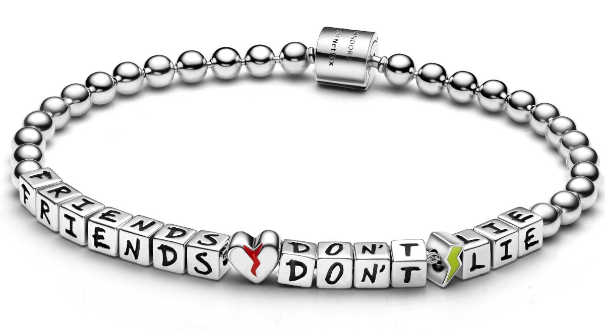 Pandora Stranger Things sterling silver bracelet red glow in the dark yellow enamel 593579C01 watchesonline