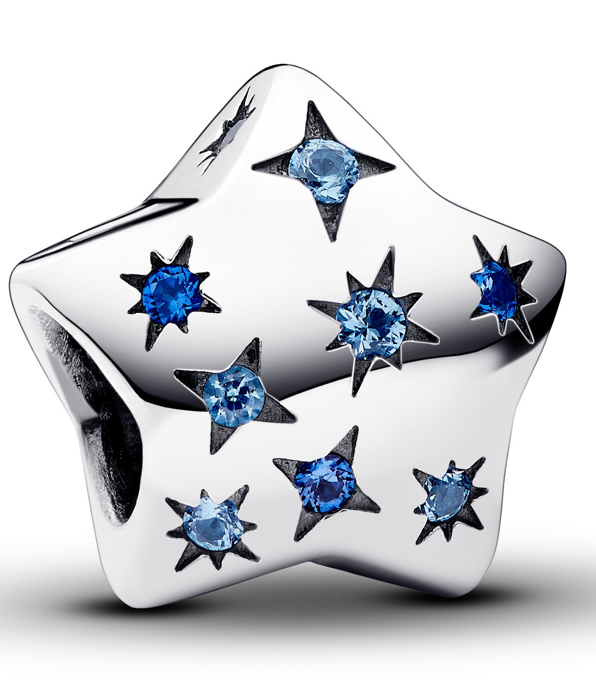 Pandora blue sale crystal charm