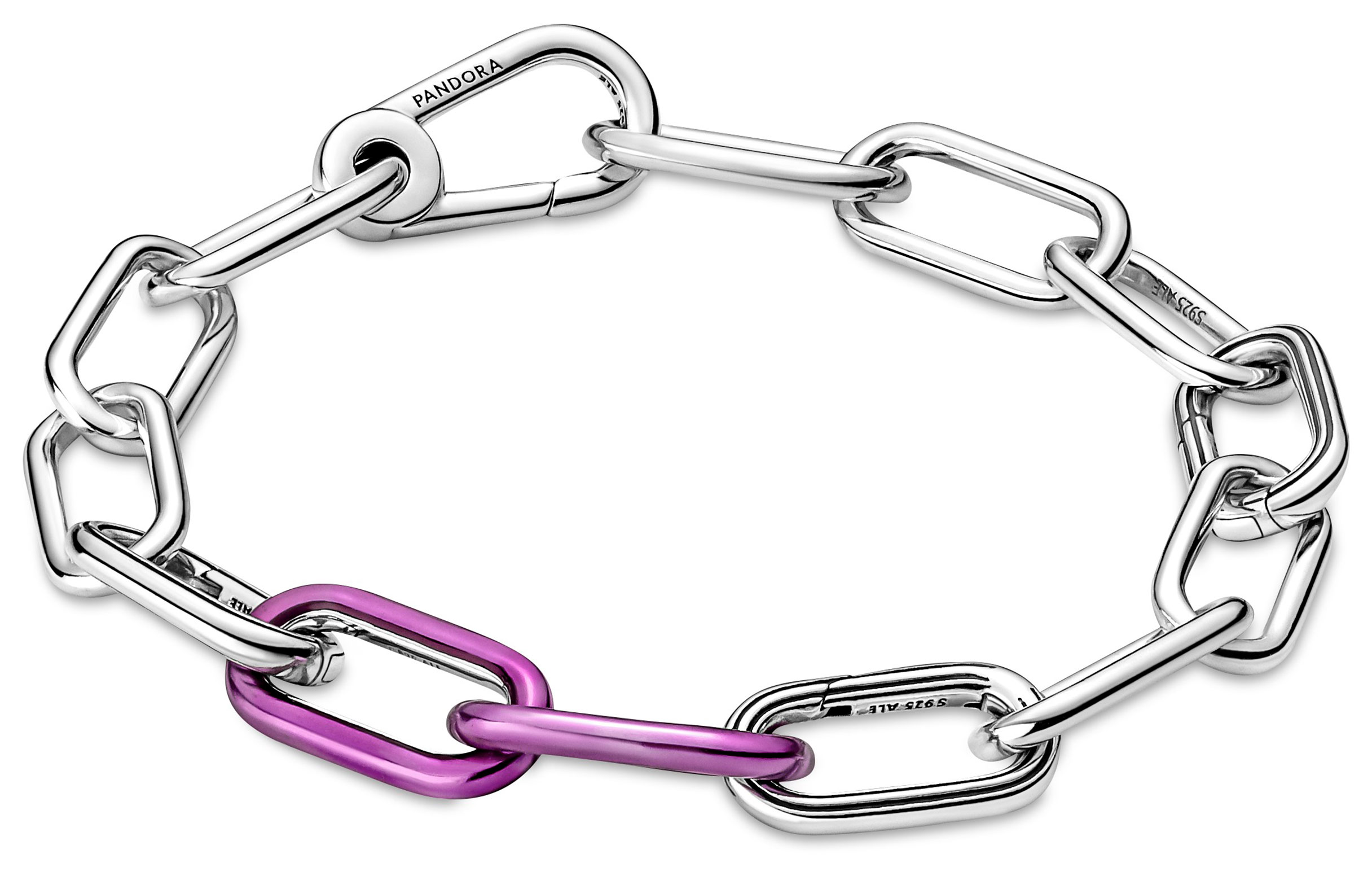 Monogram Double Link Charm Bracelet