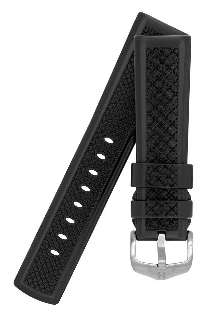 Hirsch Accent Black Rubber Strap 4047 88 50 watchesonline