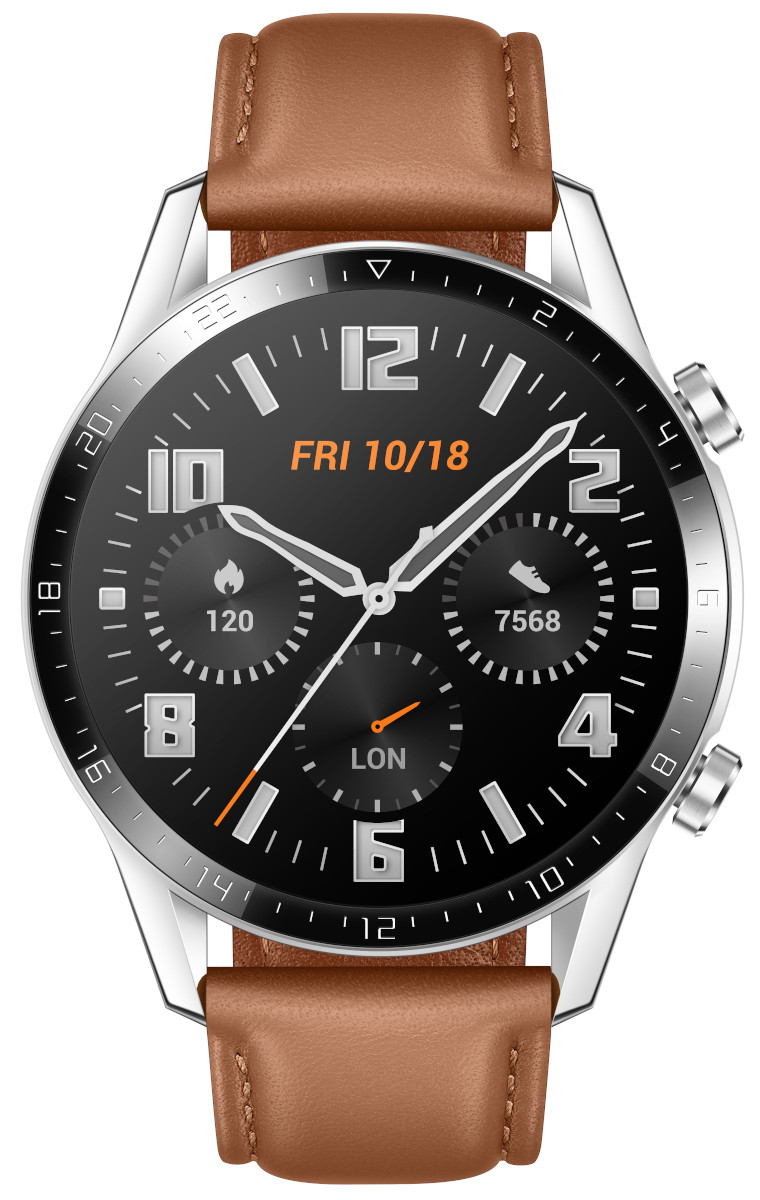 Huawei Watch GT2 (46mm) Brown leather strap Smart Watch 55024470 