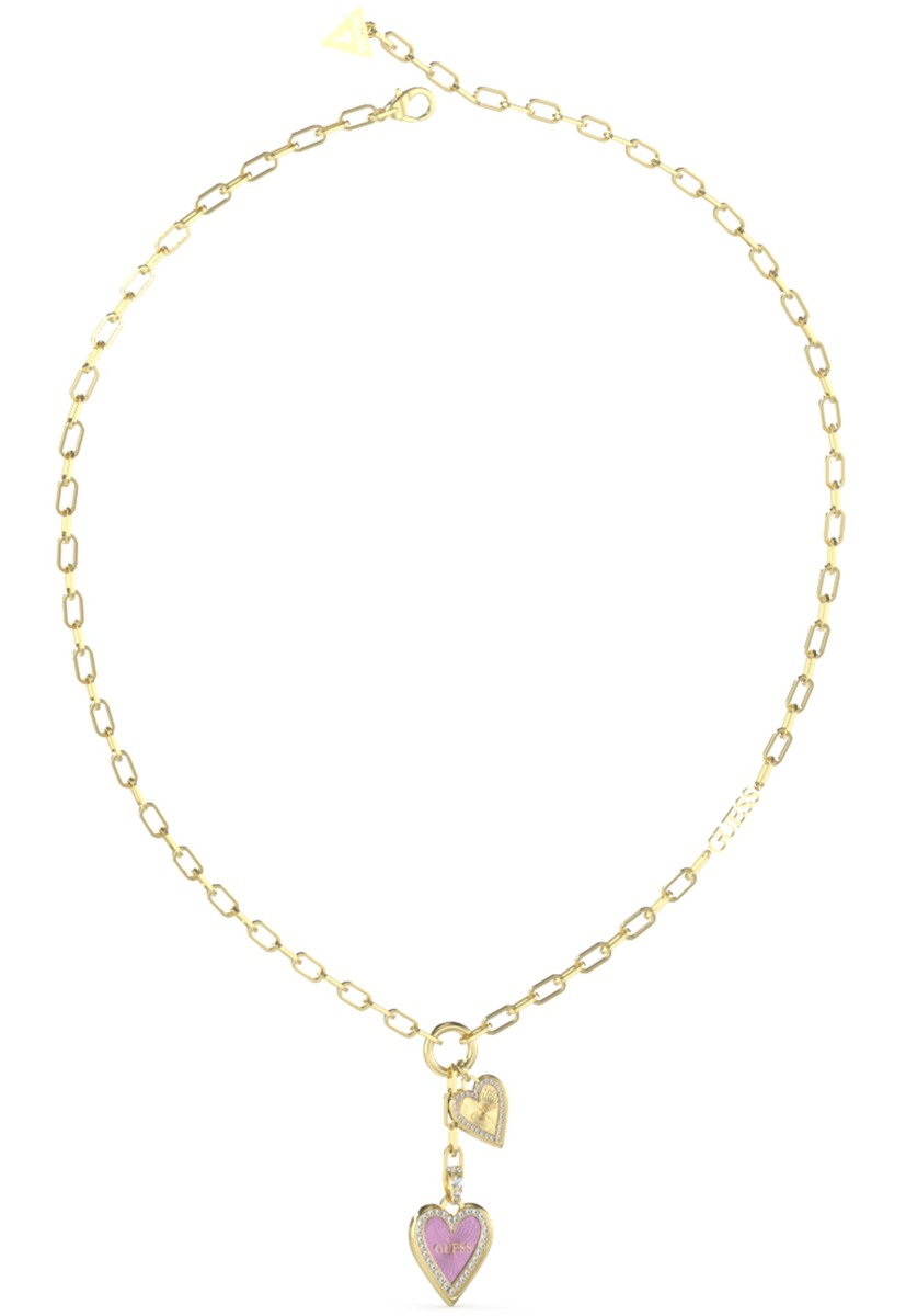 GUESS Love me tender gold colored heart necklace JUBN03234JWYGPPT