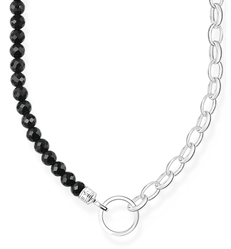 Thomas Sabo Charm Club Charm carrier half pearl necklace KE2188 130 11 L45v