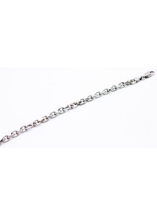 Silver anchor chain necklace 4 mm 50 cm KFD120/50