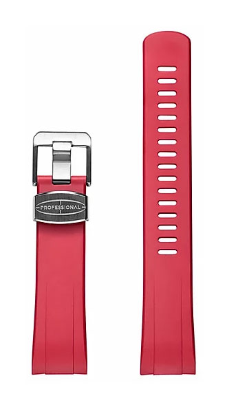 Crafter Blue CB08 Red Rubber Strap for Seiko Turtle watchesonline