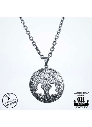 Northern Viking Jewelry Tree Of Life Necklace NVJ-H-RS026