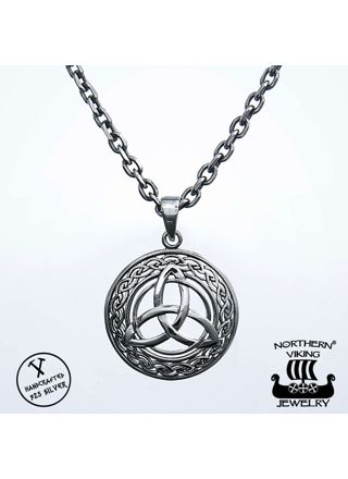Northern Viking Jewelry Triquetra Necklace NVJ-H-RS034