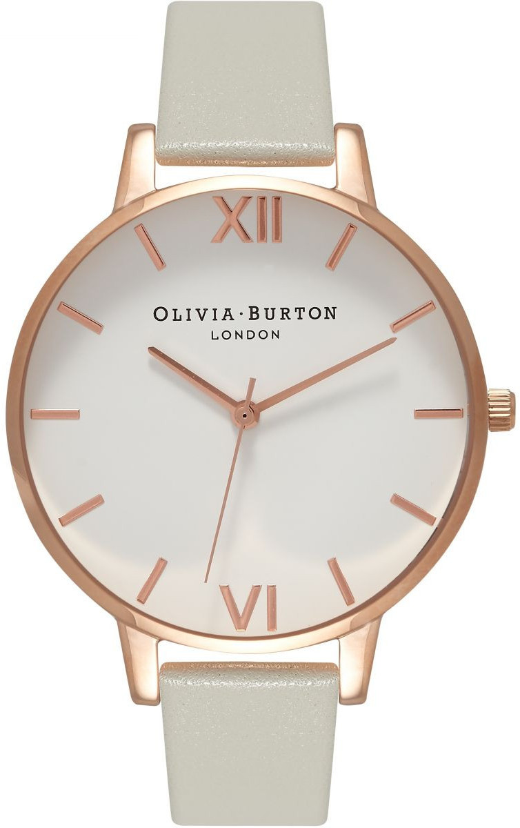 Olivia burton big best sale dial rose gold watch