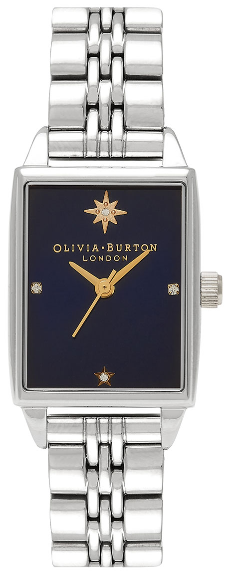 The England 30mm Rose Gold & Gray Leather Strap Watch | Olivia Burton London