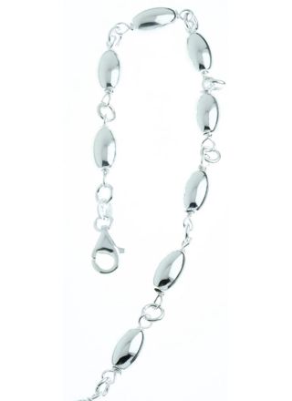 Rice bead ball chain Necklace 925 Sterling Silver 6mm OLIIVI6MM