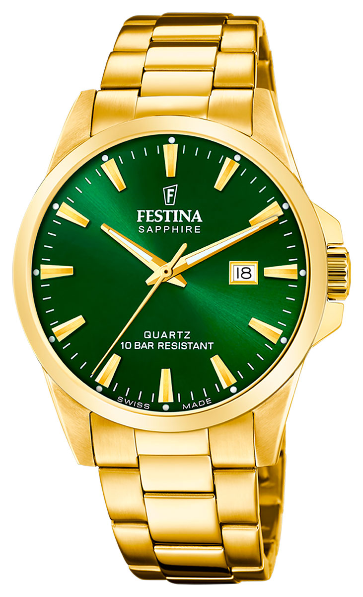 Festina cheap green watch