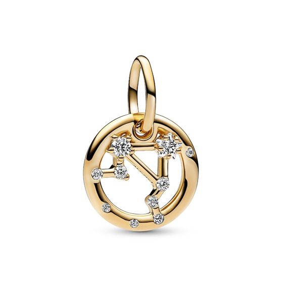 Louis Vuitton Constellation Heart Bag Charm Gold Metal