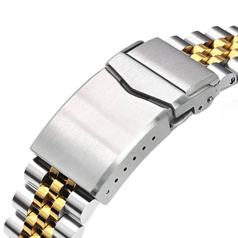 22mm Super-J Louis Stainless Steel Watch Band Straight lug