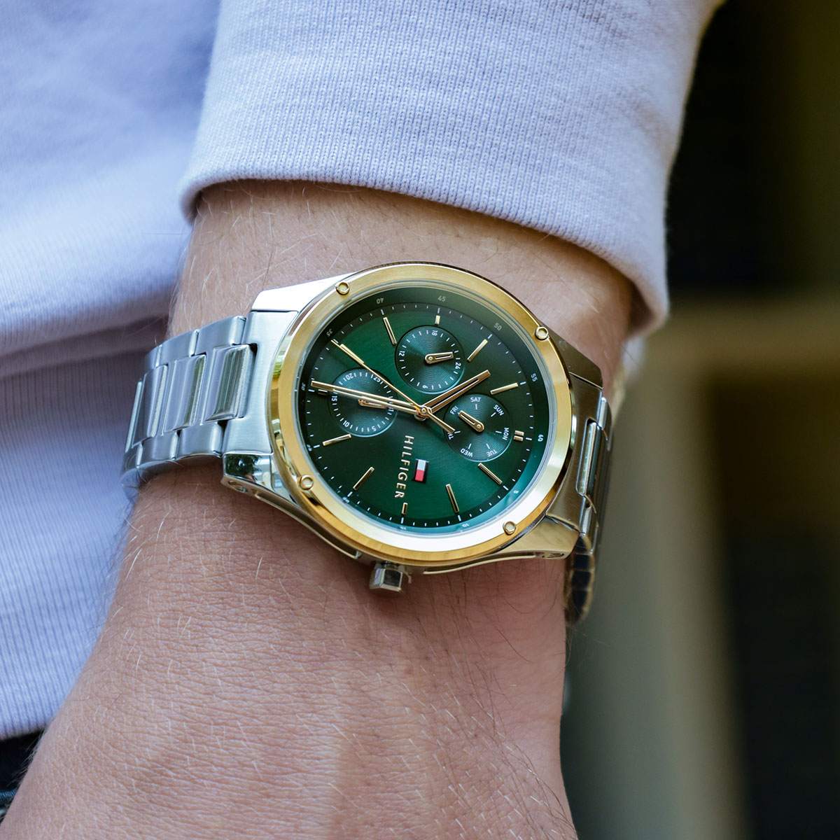gold Stainless steel green 1710537 Silver Tommy Tyler Hilfiger